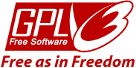 GNU GPL v3 license Logo